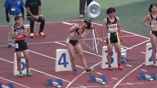 2022 南九州高校総体 陸上競技  女子100ｍハードル準決勝1組