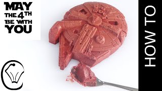 Red Velvet Mousse Millennium Falcon Valentine Dessert May The 4th Be With You STAR WARS