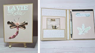 Scrapbooking : tuto porte bloc notes sans structure cartonnettes