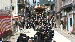 岸和田だんじり祭り 2011 本町 小門・貝源 やりまわし Danjiri Festival in Japan