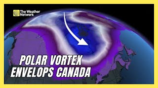 Polar Vortex Unleashes Arctic Air Across Canada | #forecast