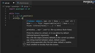 how to get cursor position using python - pyautogui
