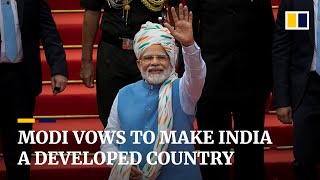 Narendra Modi vows on Independence Day to turn India into a developed country within 25 years