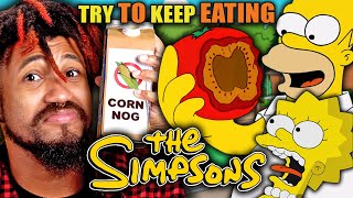 Try To Keep Eating - The Simpsons (Tomacco, Caramel Cod, Corn Nog) | People vs F