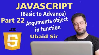 JavaScript Tutorial in Urdu for Beginners [Part 22] - The arguments object in JavaScript function