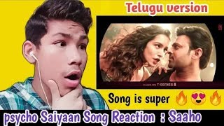 Ye Chota Nuvvunna | Saaho | Telugu version Reaction 😍🙏 🇳🇵