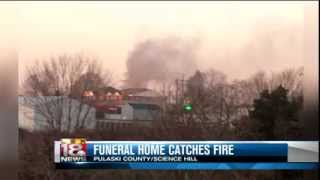 Crews Battle Fire At Funeral Home In Pulaski County