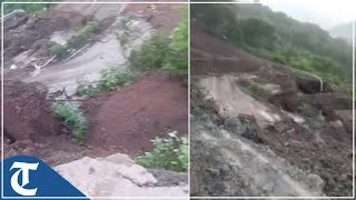 Shimla-Chandigarh highway closes for traffic after major landslide occurs at Chakki ka Mor