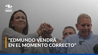 María Corina Machado confirmó que Edmundo González no viajará a Venezuela