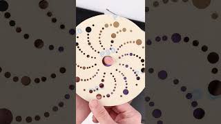 Purple sanding disc multihole