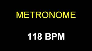 Metronome 118 BPM Beats Per Minute