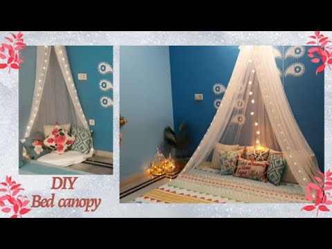 DIY CANOPY | How To Make A Canopy Bed | Easiest Way To Make A Canopy ...