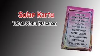 Rahasia Sulap Menu Makanan | Tutorial Magic | Sulap Kartu | Dimen Magic