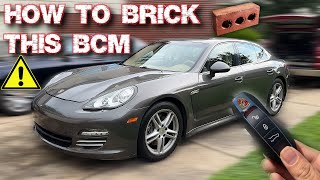 PORSCHE PANAMERA KEY PROGRAMMING KILLS BODY CONTROL MODULE / HOW TO FIX