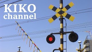 踏切 近鉄電車と阪神電車の通過列車集 近鉄奈良線の西大寺1号から railroad crossing japan