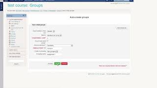 Autocreate Groups In Moodle