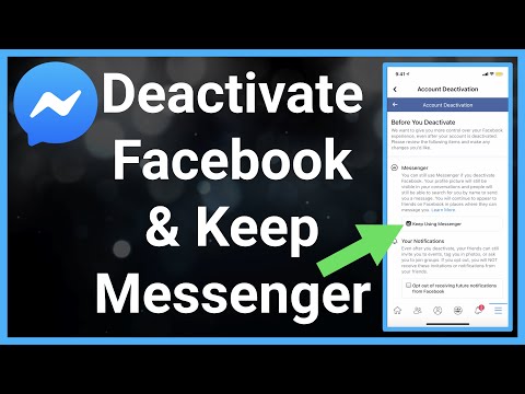 Will Messenger also be deactivated if I deactivate Facebook?