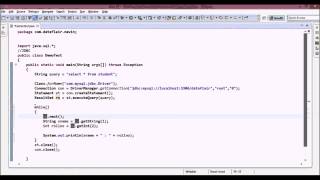 Java JDBC Resultset Methods