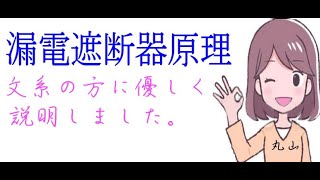 漏電遮断器原理と家電アース線の関連性を解説しました。