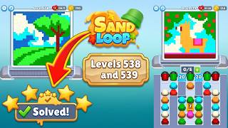 🏖️ Sand Loop - Levels 538 & 539 Walkthrough | Voodoo Puzzle Game Solutions 🧠