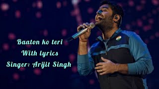 Baaton ko teri song Lyrics | Arijit Singh | Himesh Reshammiya | Abhishek Bachchan, Asin |All is Well