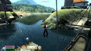 How to Swim through air in oblivion.