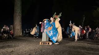 かがり火 吉里吉里鹿子踊り