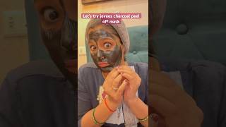 Let’s try jovees charcoal peel off mask !!#youtubeshorts #shorts #viral #peeloffmask