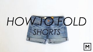 MEGAN JEDLINSKI How To Fold // Shorts - KonMari Method