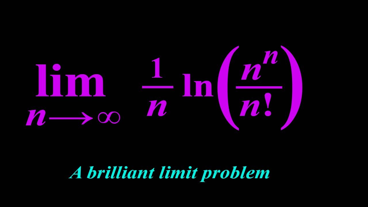 A Brilliant Limit Problem - YouTube