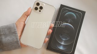 iphone 12 pro silver 256GB unboxing 2021 (aesthetic + asmr)