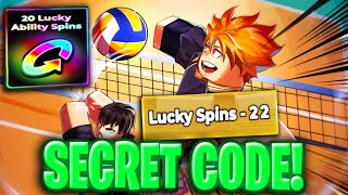 Volleyball (Haikyuu) Legends LUCKY SPINS CODES! *SECRET* Roblox