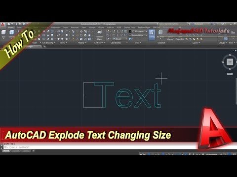 AutoCAD How To Text Explode Without Changing Size AutoCAD How To Text Explode Without Changing Size