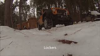 jeep rubicon lockers vs no lockers in the snow