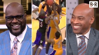 Shaq Tells the Story of Vince Carter Trying to Dunk on Him | NBA on TNT Postgame