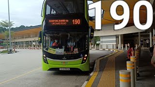 [SMRT] CAMEO! SG6350M Trunk Service 190 Alexander Dennis Enviro 500 3door