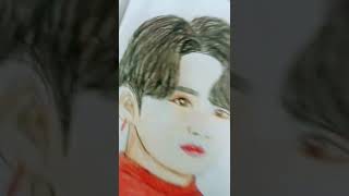 Drawing of Jungkook from BTS ✨⚡🌟💜❤️