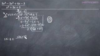 Long Division of Polynomials Example 1 (KristaKingMath)