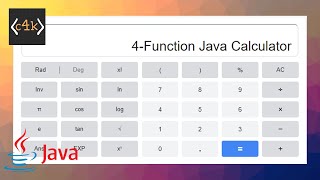 4-Function Calculator in Java