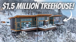LIVING IN A $1.5 MILLION DOLLAR TREEHOUSE (Full Tour)