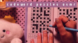 ASMR CODEWORD Puzzles 😴 1 HOUR 🌙 Close Whispering 💤 Cozy & Relaxing 💗 For Sleep