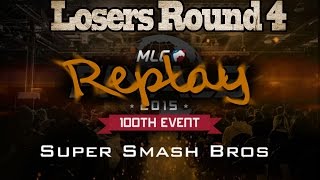 MLG Finals 2015 100th Event | Losers Round 4 Full SSBM