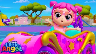 🚗 Driving My Pink Car – Let’s Go for a Ride! | Little Angel Kids Songs \u0026 Nursery Rhymes