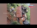 reporter live truck overturns at odisha chhattisgarh border crpf team rescues