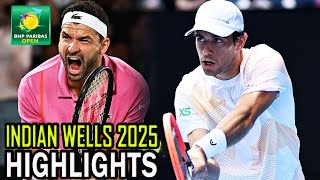 Grigor Dimitrov vs Nuno Borges Round 2 Highlights | ATP Indian Wells