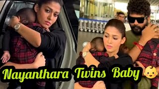 Viral Video Nayanthara's Twin babies Today | Nayan & Wikki lFirst Public Appearance  Uyir & Ulagam