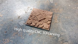 CNC 3D carving series: Small high quality beech rosette