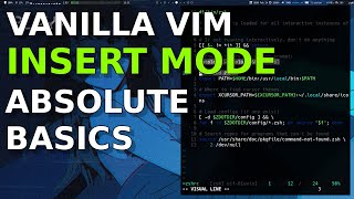 vim: Insert mode basics