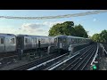 ⁴ᴷ bmt brighton line special r68a q train entering sheepshead bay with r68a c train on layover