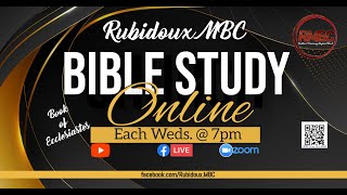 Welcome to Rubidoux MBC Bible Study